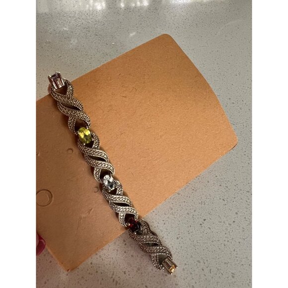 SAVVY CIE JEWELS diamond and multi gemstones bracelet - Picture 5 of 9